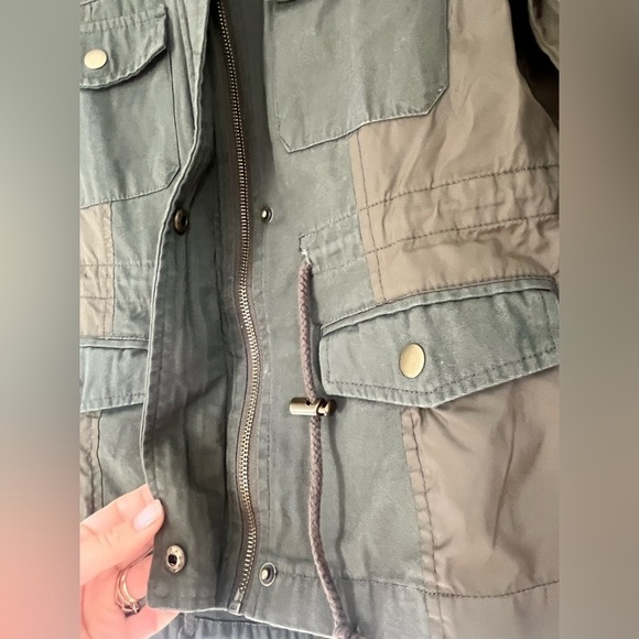 American Rag Bella twilight barn jacket Utility Jacket Olive Green Casual Sz. XS - Picture 5 of 9